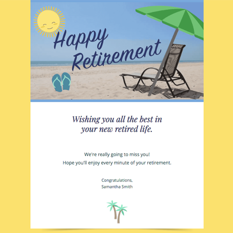 Happy Retirement eCard